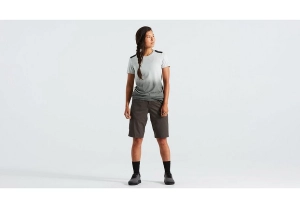 2022 SPECIALIZED TRAIL WOMEN SHORT W/LINER - Charcoal, SMALL
