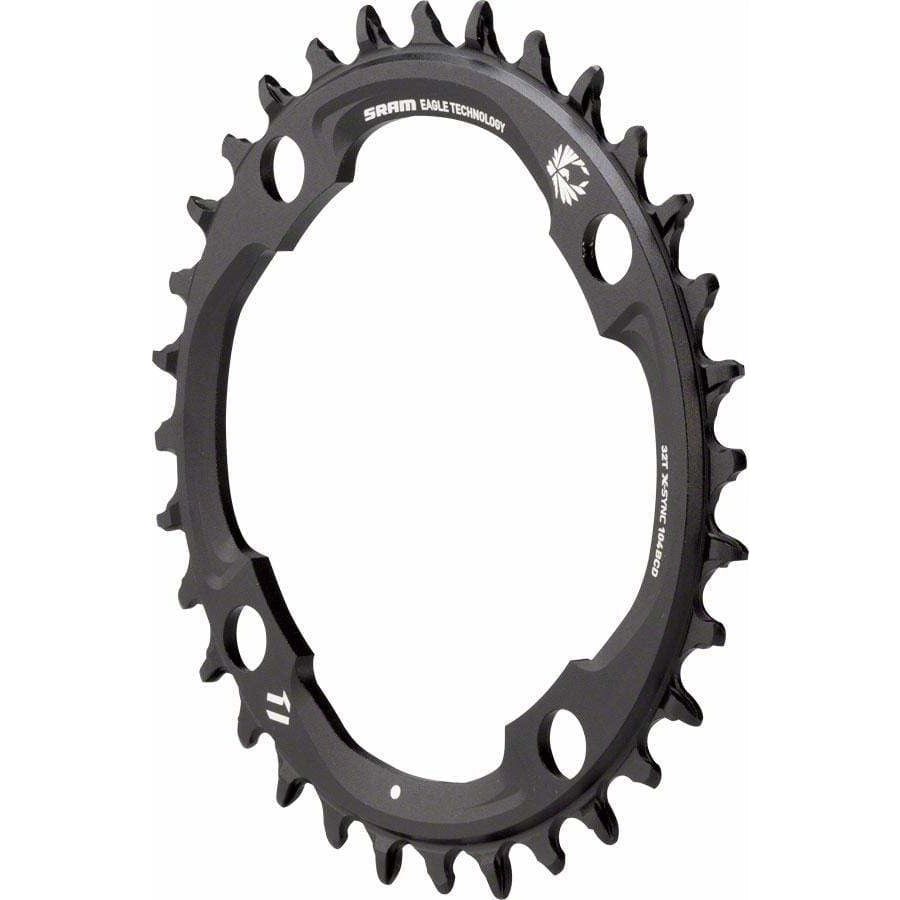 30t 94 BCD x 4-Bolt 11/12-Speed X-Sync2 Eagle Chainring Black