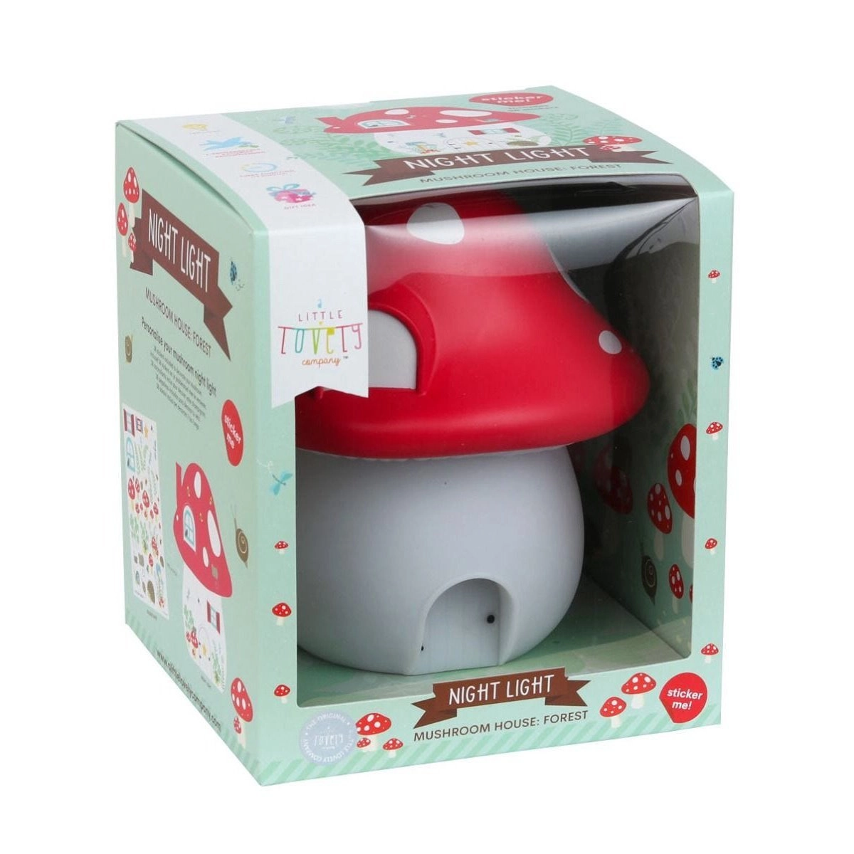 A Little Lovely Company Night Light Mushroom House - Forest