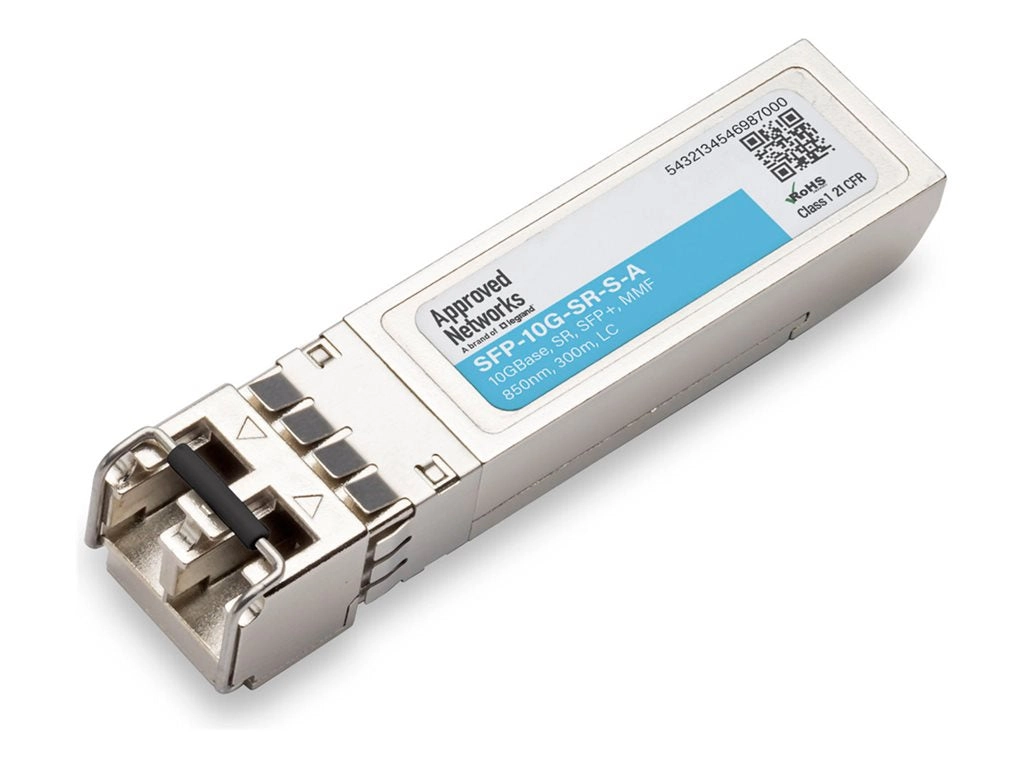 Approved Networks - SFP  transceiver module (equivalent to: Cisco SFP-10G-SR-S) - 10GbE, CPRI - 10GBase-SR - LC multi-mode - SFP-10G-SR-S-A