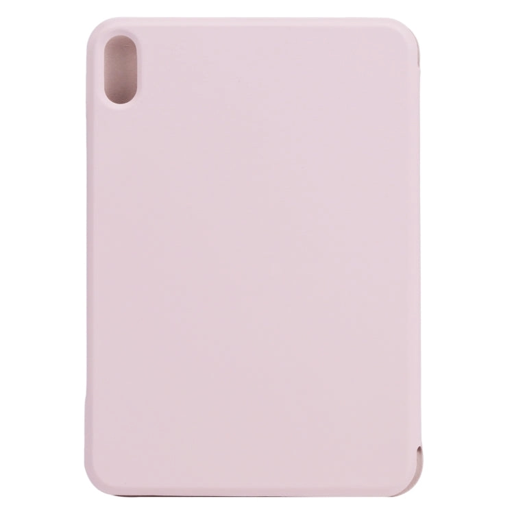 For iPad Mini Horizontal Flip Ultra-thin Fixed Buckle Magnetic PU Tablet Case With Three-folding