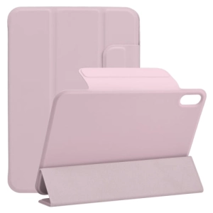 For iPad Mini Horizontal Flip Ultra-thin Fixed Buckle Magnetic PU Tablet Case With Three-folding