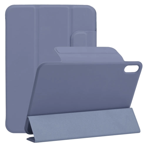 For iPad Mini Horizontal Flip Ultra-thin Fixed Buckle Magnetic PU Tablet Case With Three-folding