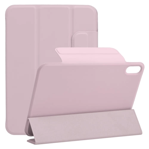 For iPad Mini Horizontal Flip Ultra-thin Fixed Buckle Magnetic PU Tablet Case With Three-folding