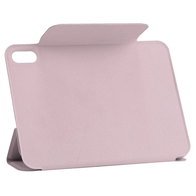 For iPad Mini Horizontal Flip Ultra-thin Fixed Buckle Magnetic PU Tablet Case With Three-folding