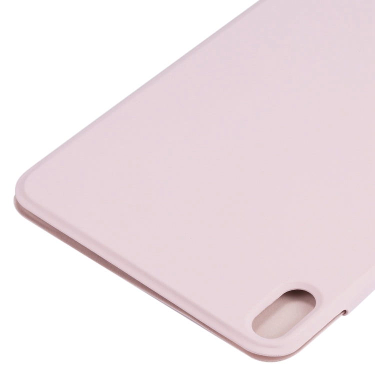 For iPad Mini Horizontal Flip Ultra-thin Fixed Buckle Magnetic PU Tablet Case With Three-folding