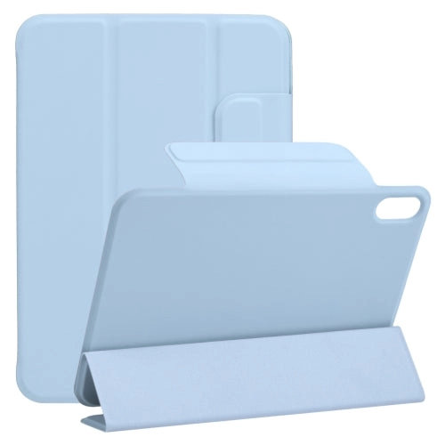 For iPad Mini Horizontal Flip Ultra-thin Fixed Buckle Magnetic PU Tablet Case With Three-folding