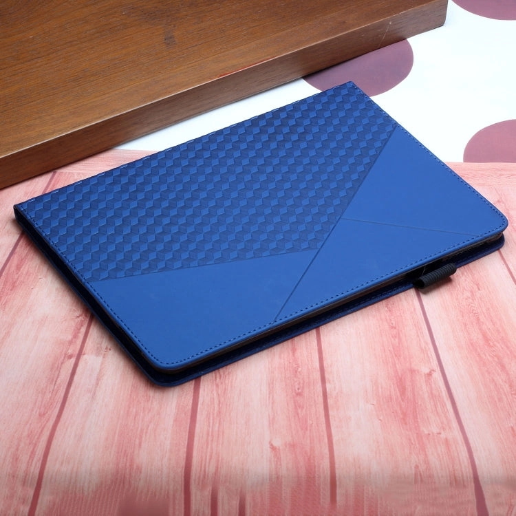 For iPad Mini Rhombus Skin Feel Horizontal Flip Tablet Case with Card Slots Holder