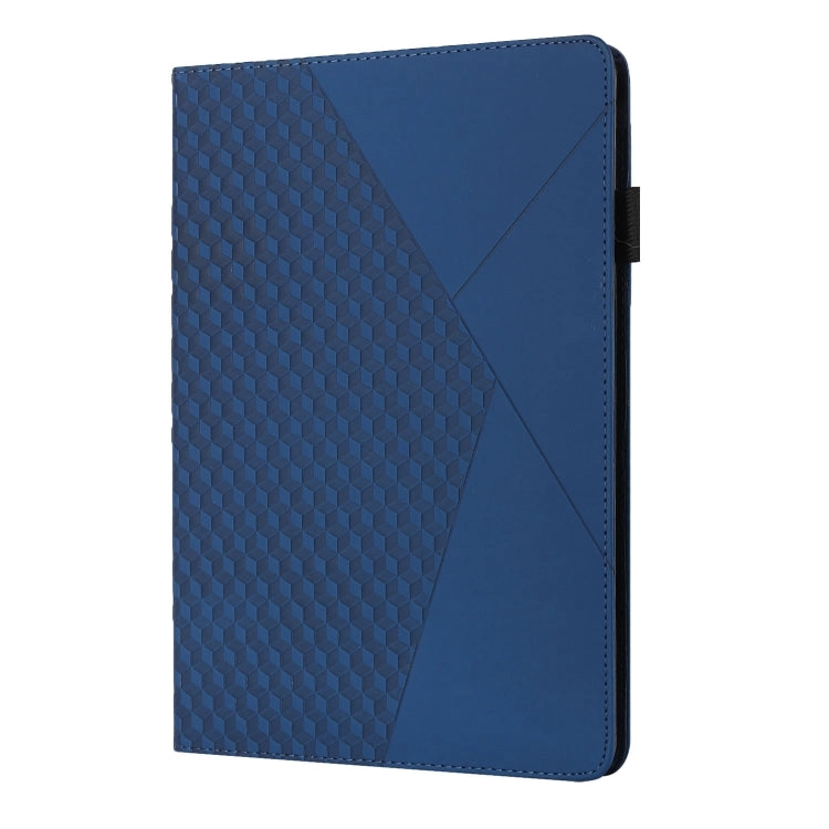 For iPad Mini Rhombus Skin Feel Horizontal Flip Tablet Case with Card Slots Holder
