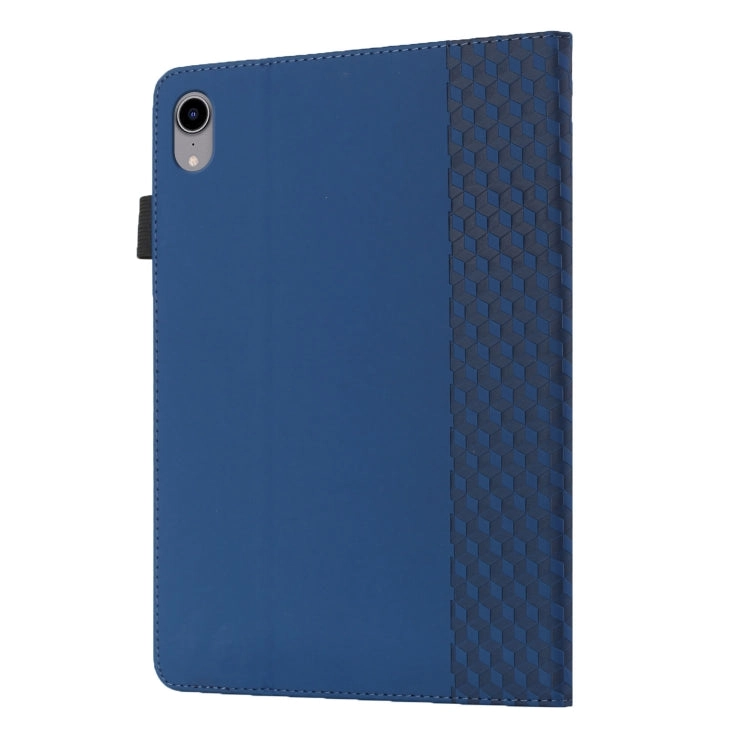 For iPad Mini Rhombus Skin Feel Horizontal Flip Tablet Case with Card Slots Holder