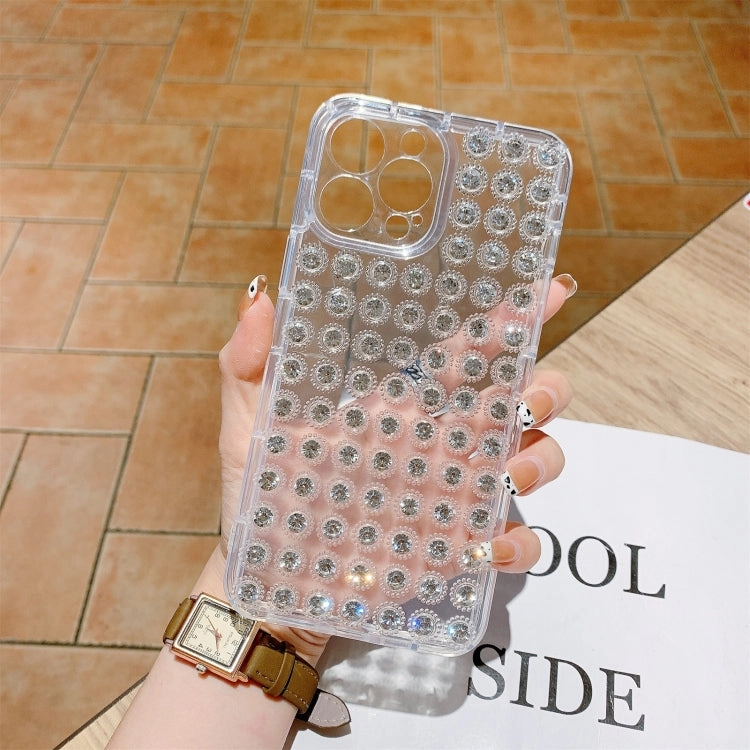 For iPhone 11 Transparent Diamond TPU Shockproof Phone Case