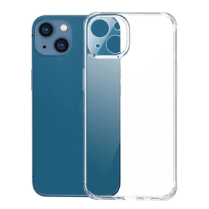 For iPhone 13 0.4mm Ultra-thin Transparent Crystal Diamond Tempered Glass Phone Case