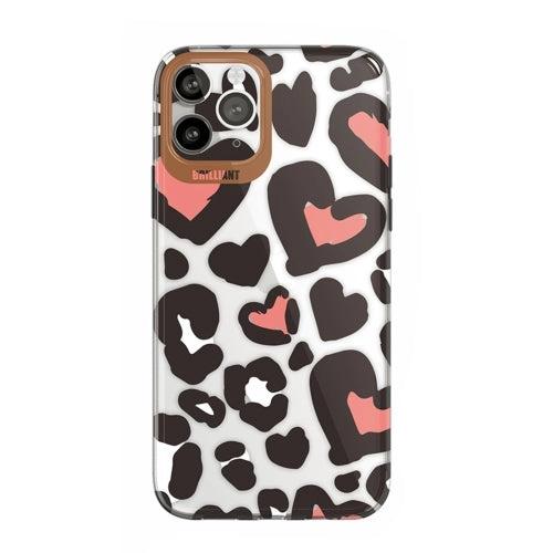 For iPhone 13 Dual-side Laminating IMD Plating Flower Pattern TPU Phone Case