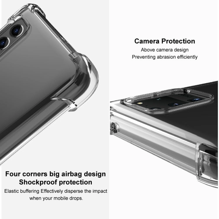 For iPhone 13 IMAK All-inclusive Shockproof Airbag TPU Phone Case with Screen Protector