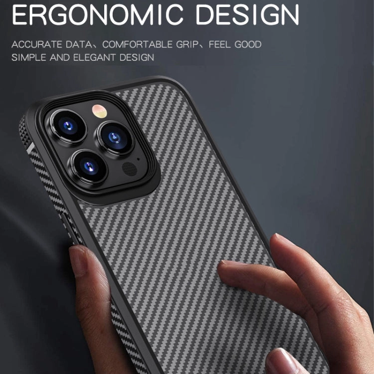For iPhone 13 mocolo K01 Carbon Fiber TPU   PC Shockproof Phone Case