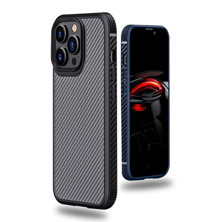 For iPhone 13 mocolo K01 Carbon Fiber TPU   PC Shockproof Phone Case