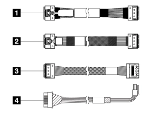 Lenovo - Storage cable kit - for 2.5 Chassis Front BP3" 4X97A82937