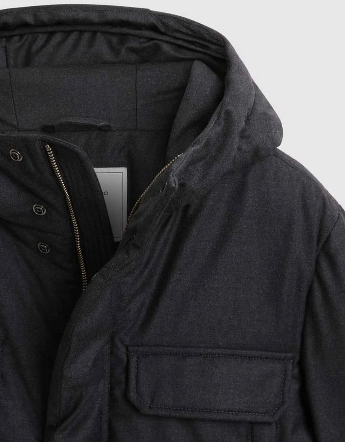 LUXURY WOOL SILK JACKET PHANTOM