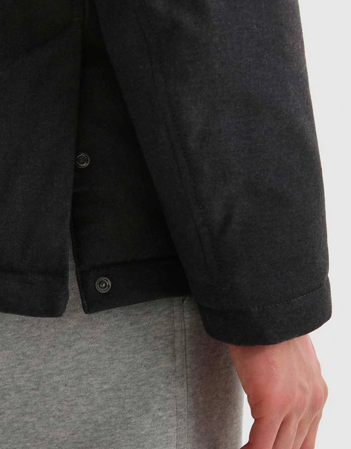 LUXURY WOOL SILK JACKET PHANTOM
