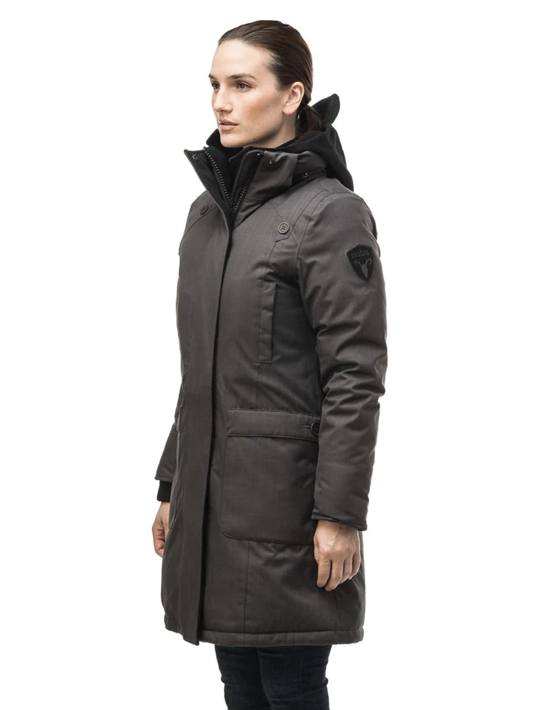MERIDETH LADIES PARKA STEEL GREY