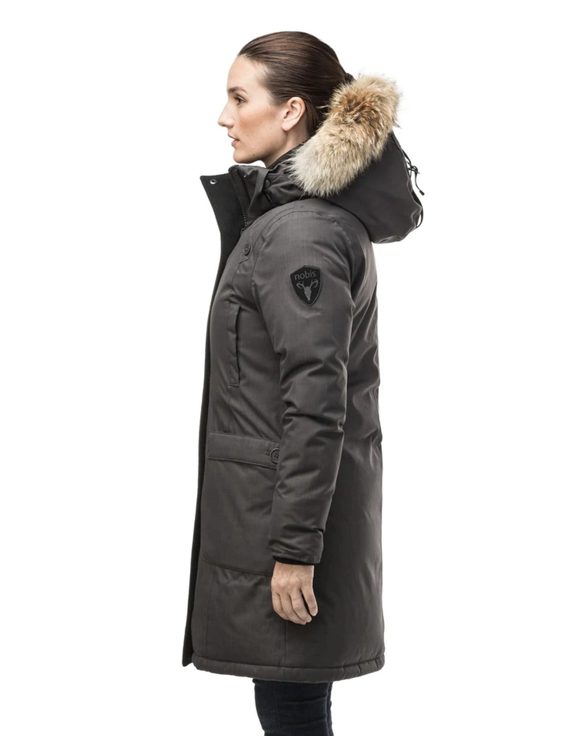MERIDETH LADIES PARKA STEEL GREY