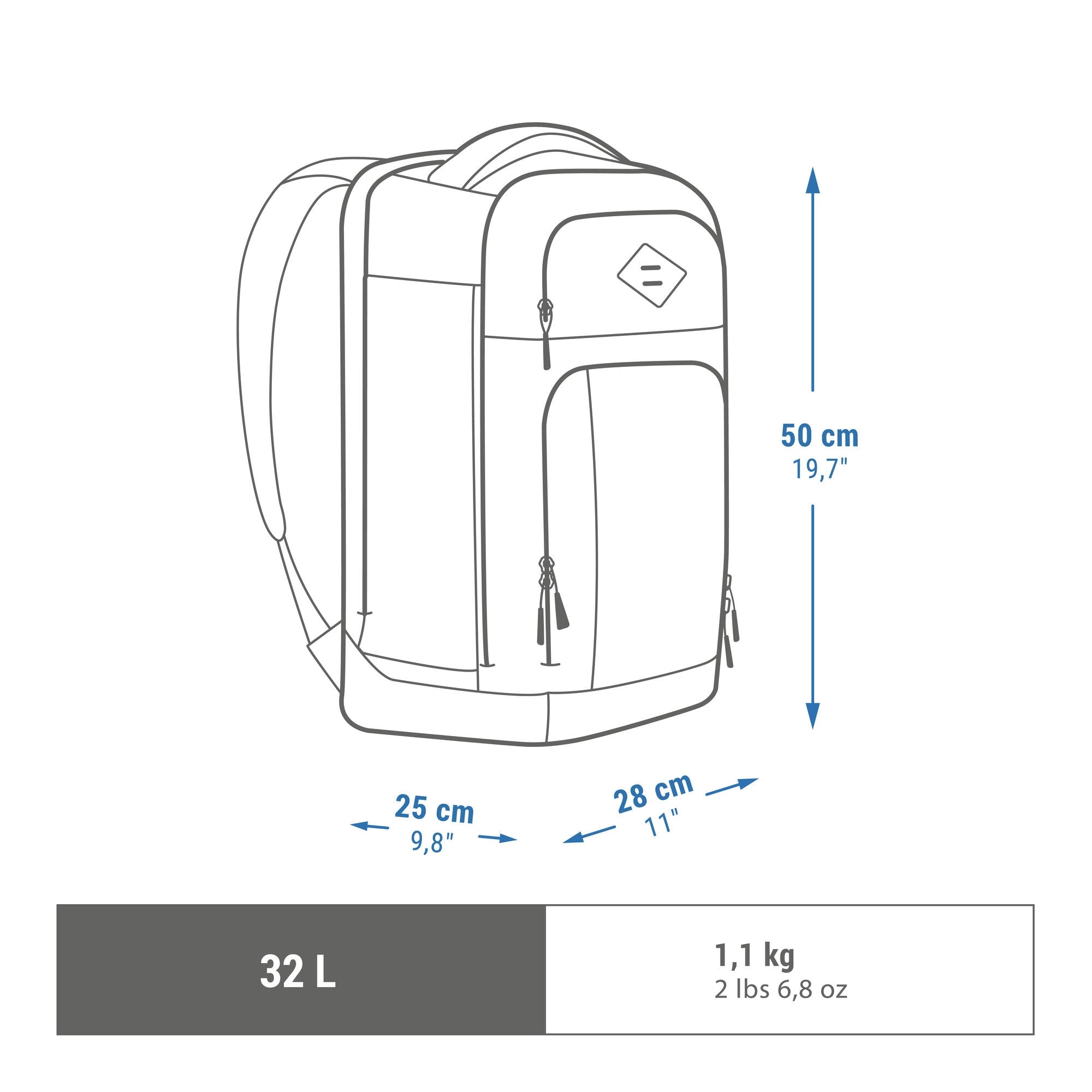 Quechua NH Escape 500 32 L Hiking Backpack