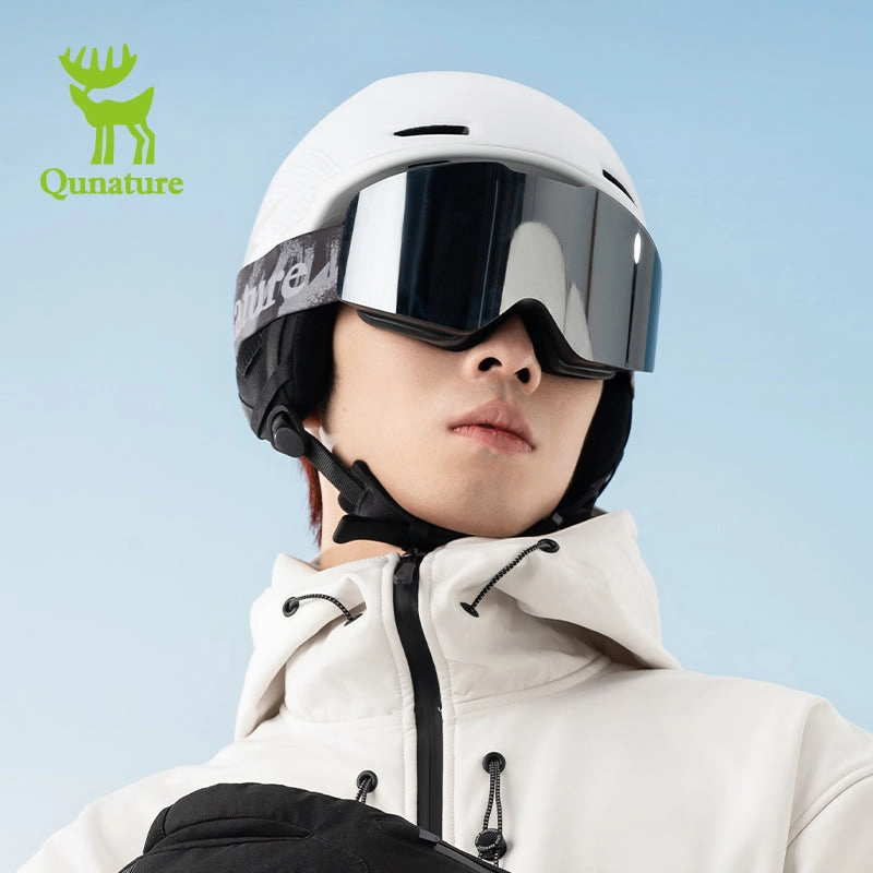 Qunature  Frameless Anti-Fog Ski Goggles with UV Protection and Wide View