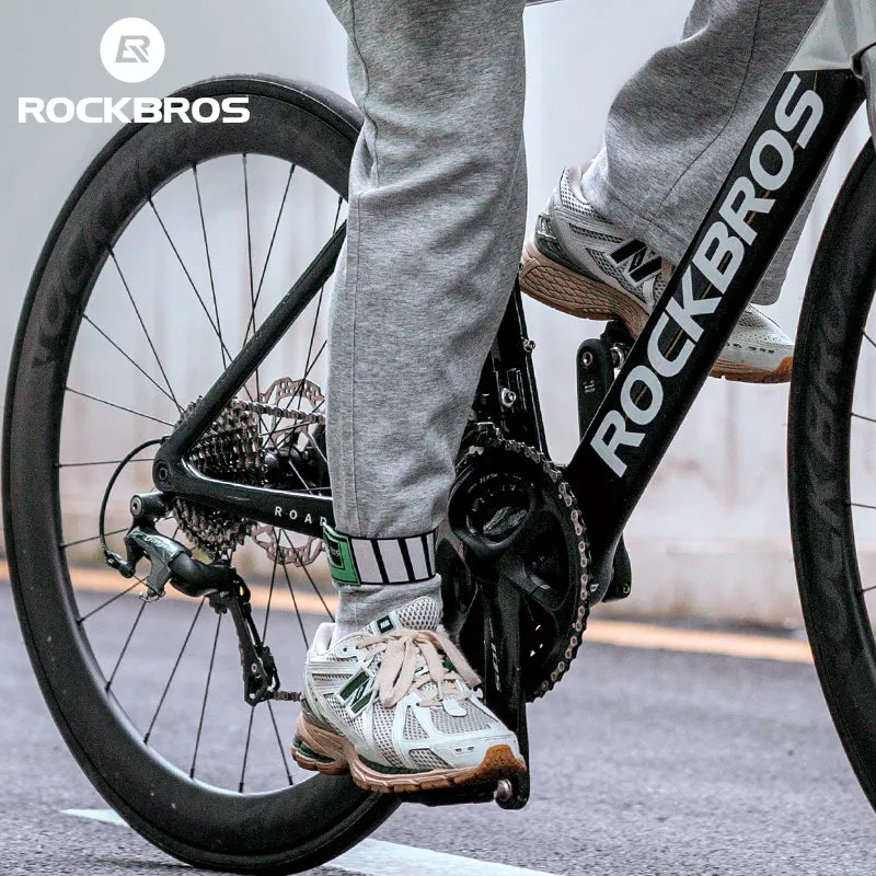 ROCKBROS Anti-Roll Chain Riding Leg Straps Adjustable Reflective