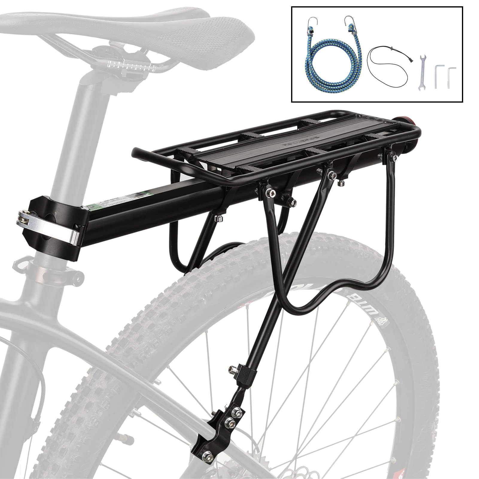 ROCKBROS Bike Cargo Rack Most 165lbs Capacity
