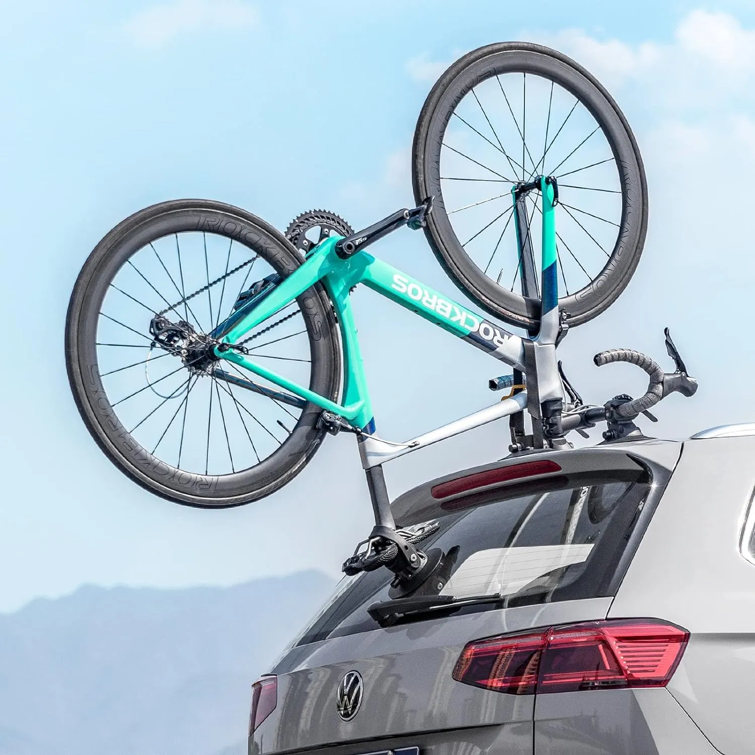 ROCKBROS Inverted Suction Cup Bike Rack Secure Mount for 1 Bike No Removal Needed