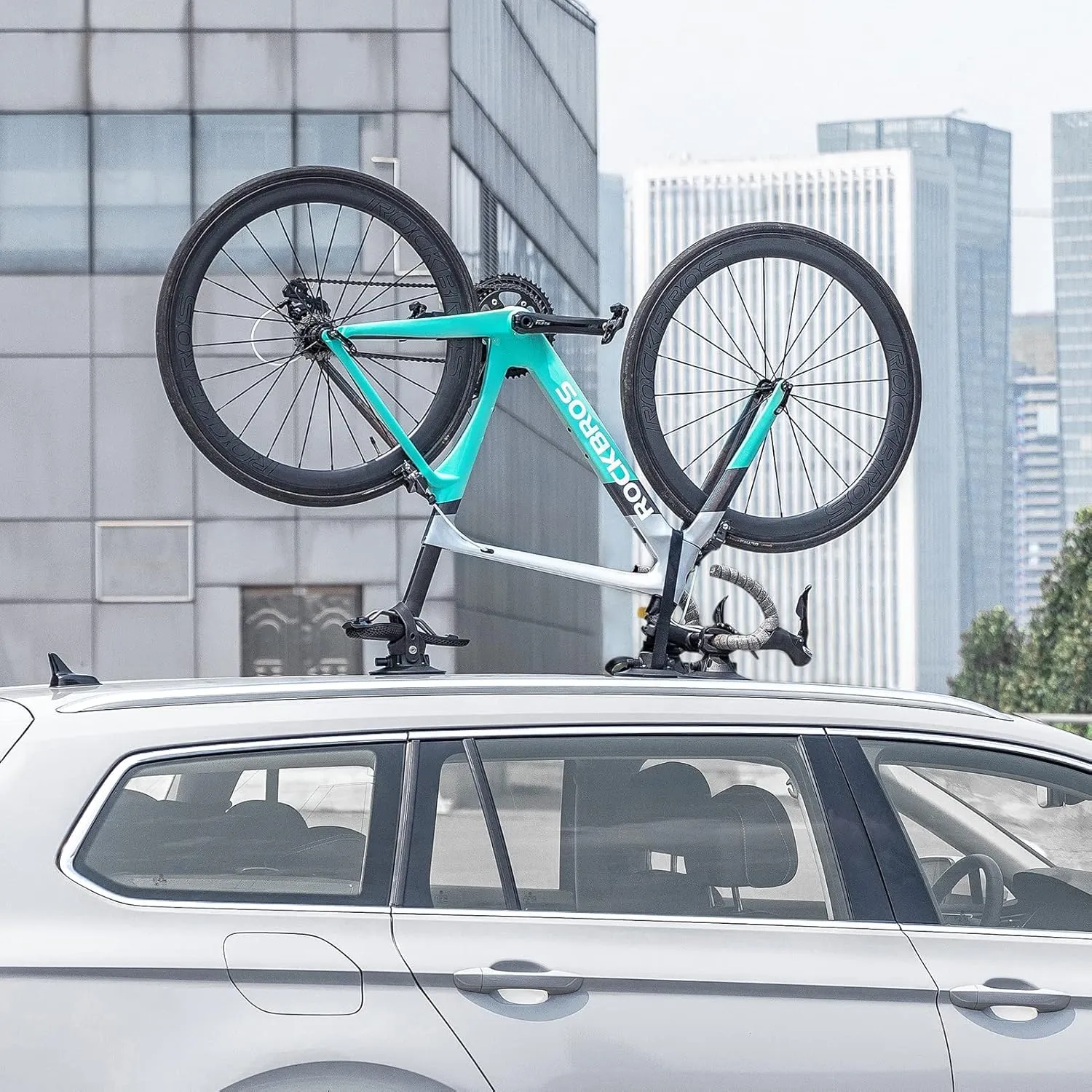 ROCKBROS Inverted Suction Cup Bike Rack Secure Mount for 1 Bike No Removal Needed
