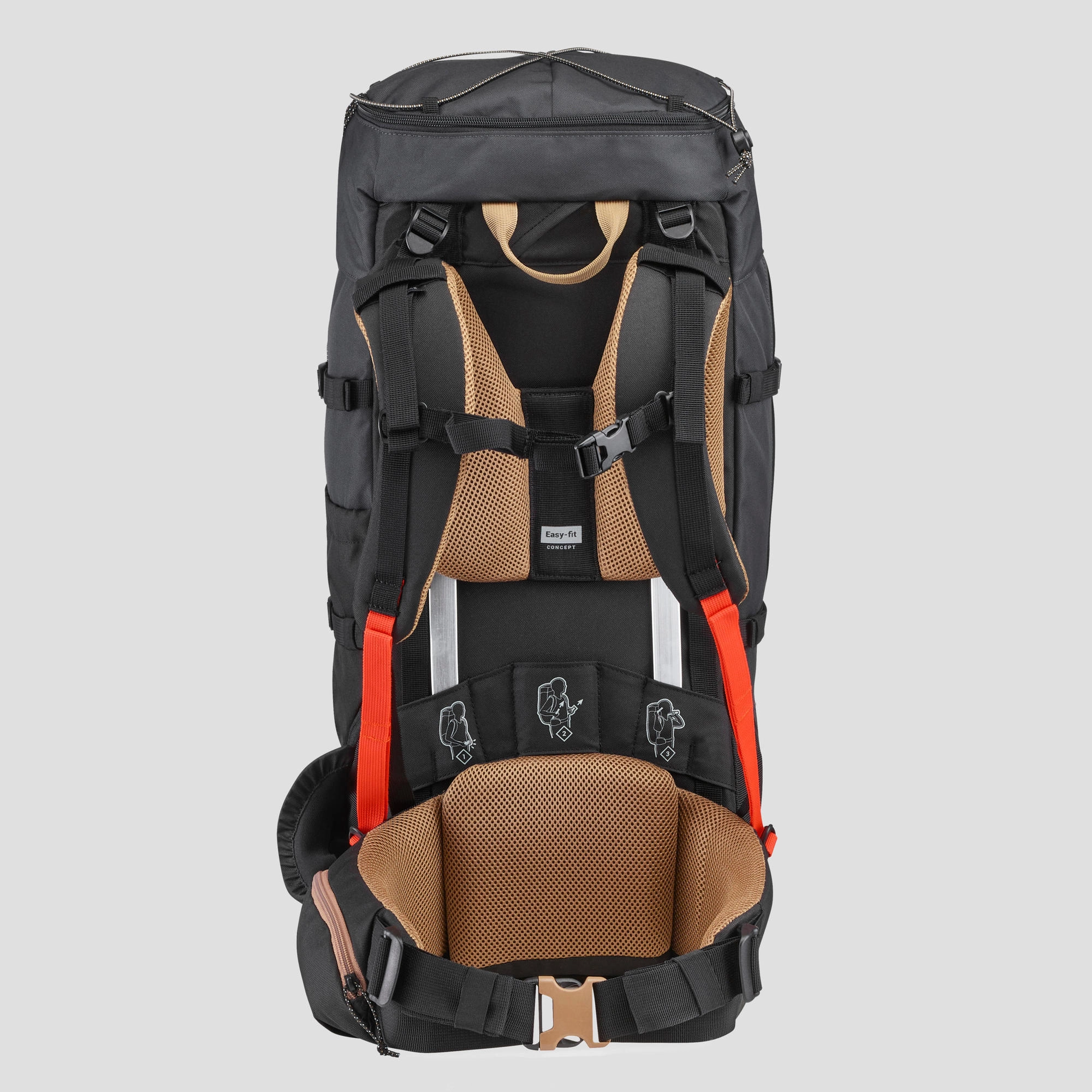Simond  Men's MT100 Easyfit 50 L Backpacking Pack