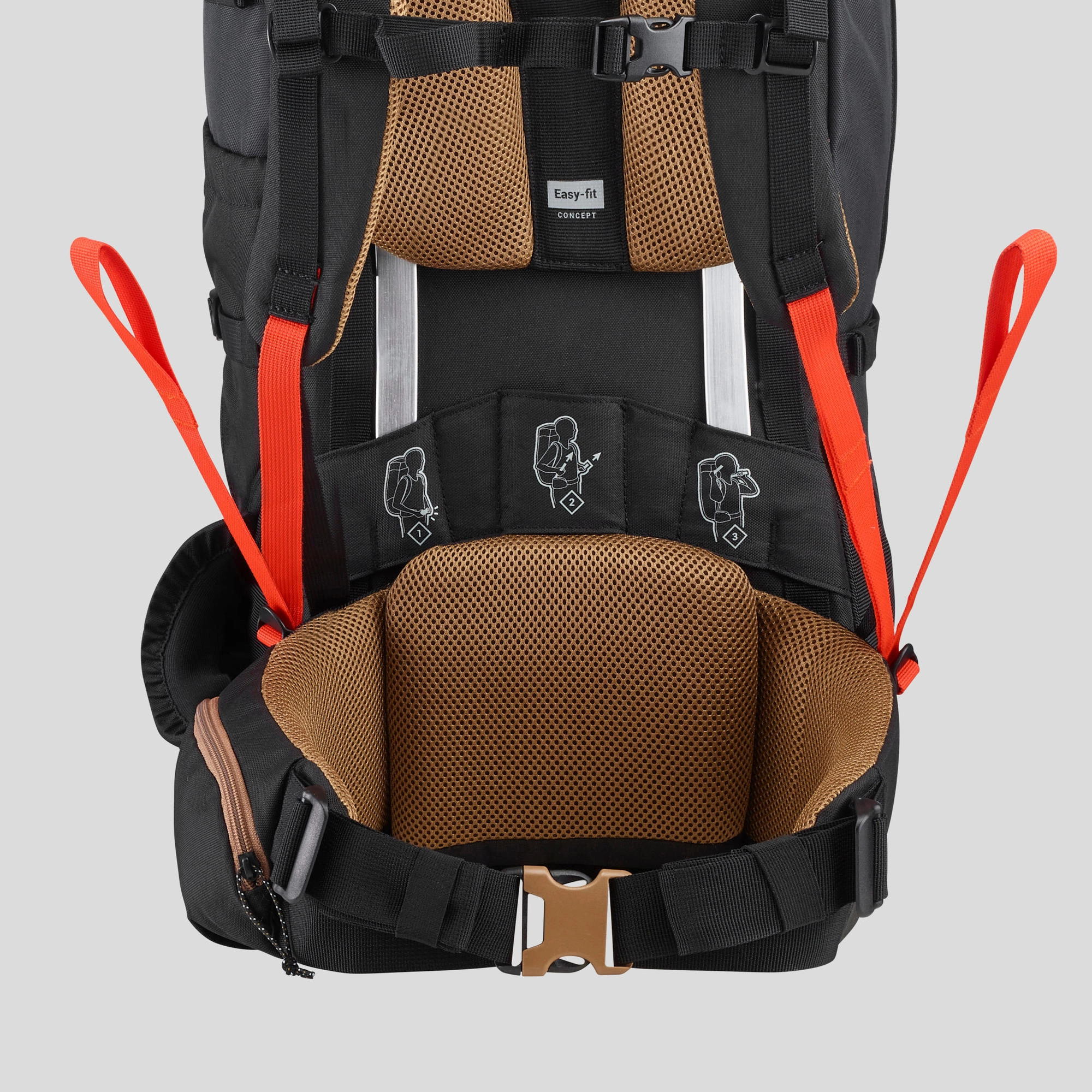 Simond  Men's MT100 Easyfit 50 L Backpacking Pack