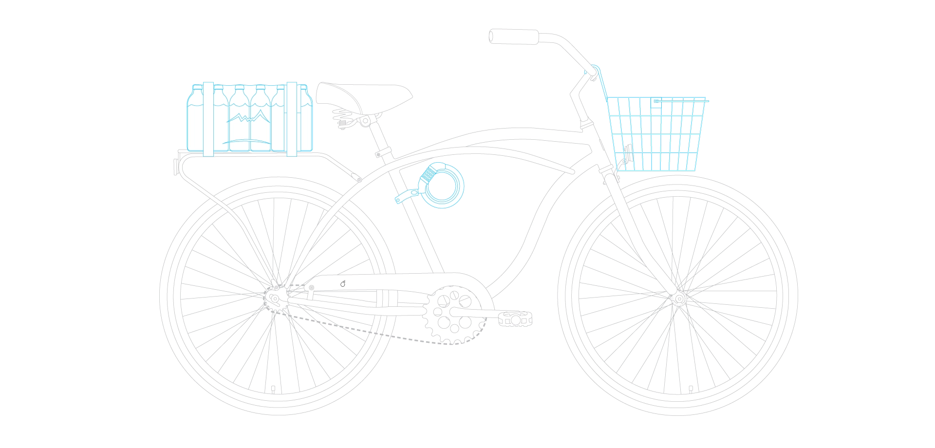 sixthreezero Around the Block Men's 26" 21 Speed Cruiser Bicycle