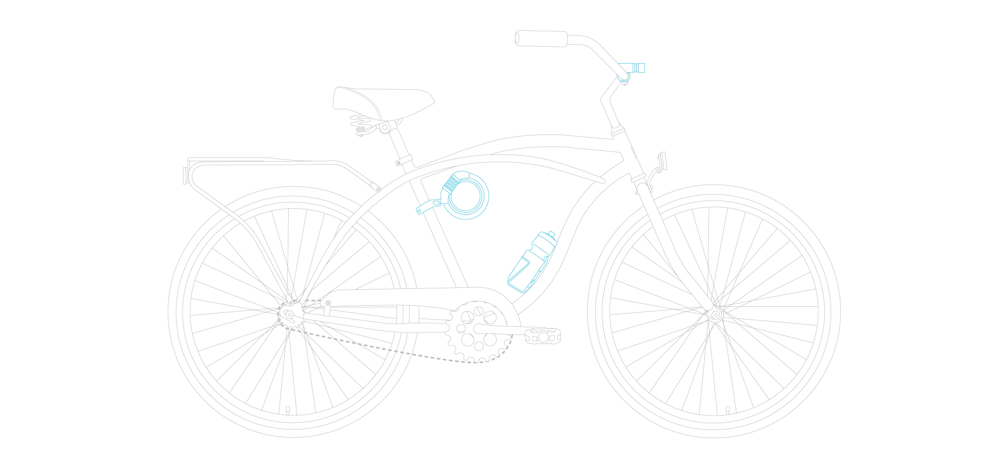 sixthreezero Around the Block Men's 26" 21 Speed Cruiser Bicycle