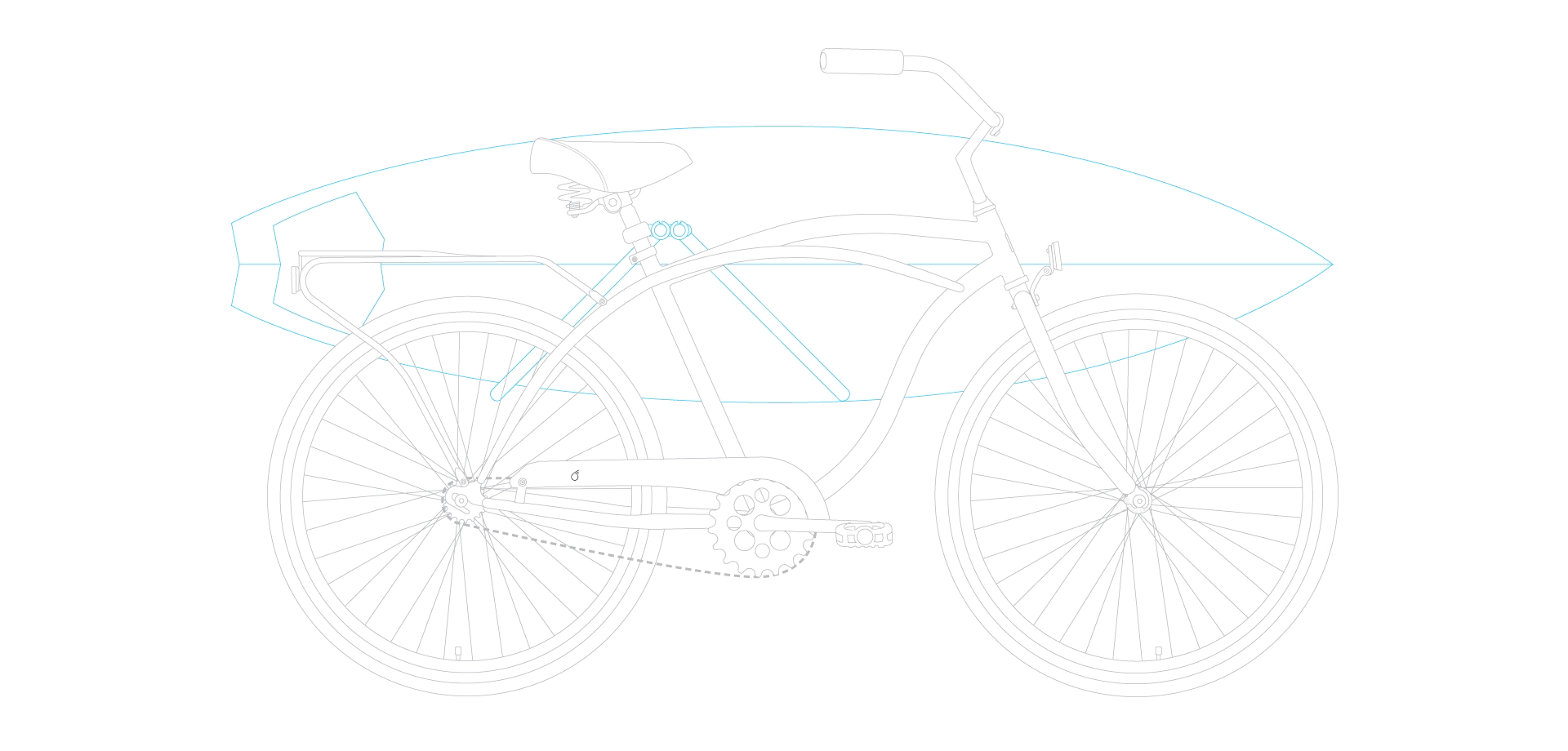 sixthreezero Around the Block Men's 26" 21 Speed Cruiser Bicycle