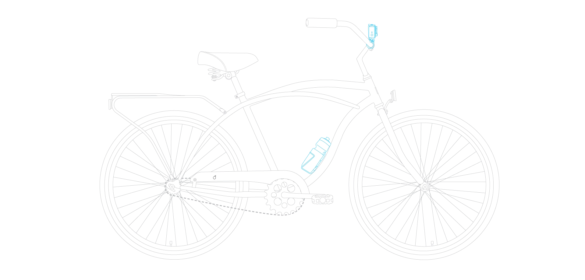 sixthreezero Around the Block Men's 26" 21 Speed Cruiser Bicycle