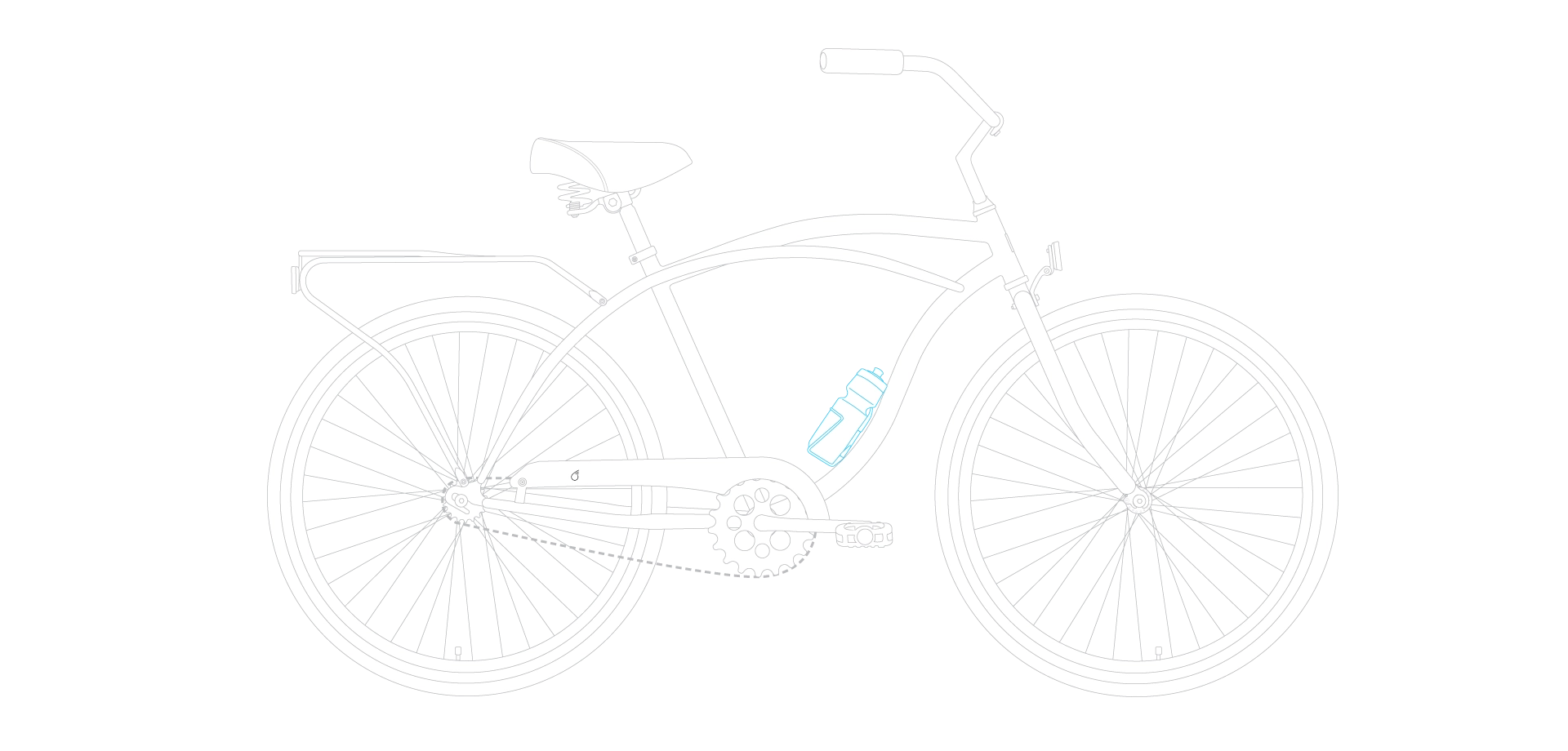 sixthreezero Around the Block Men's 26" 21 Speed Cruiser Bicycle