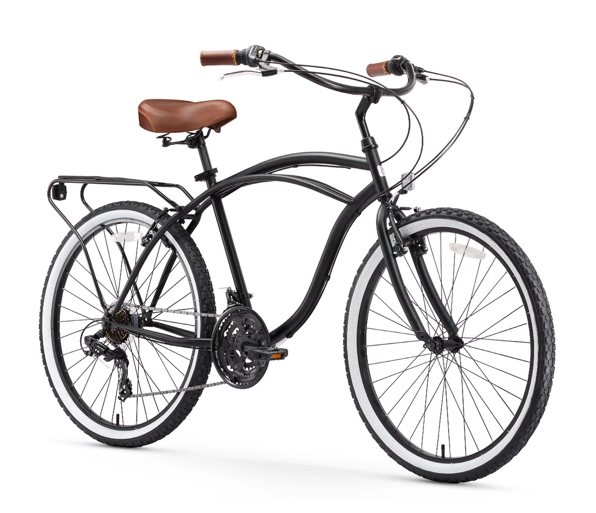 sixthreezero Around the Block Men's 26" 21 Speed Cruiser Bicycle