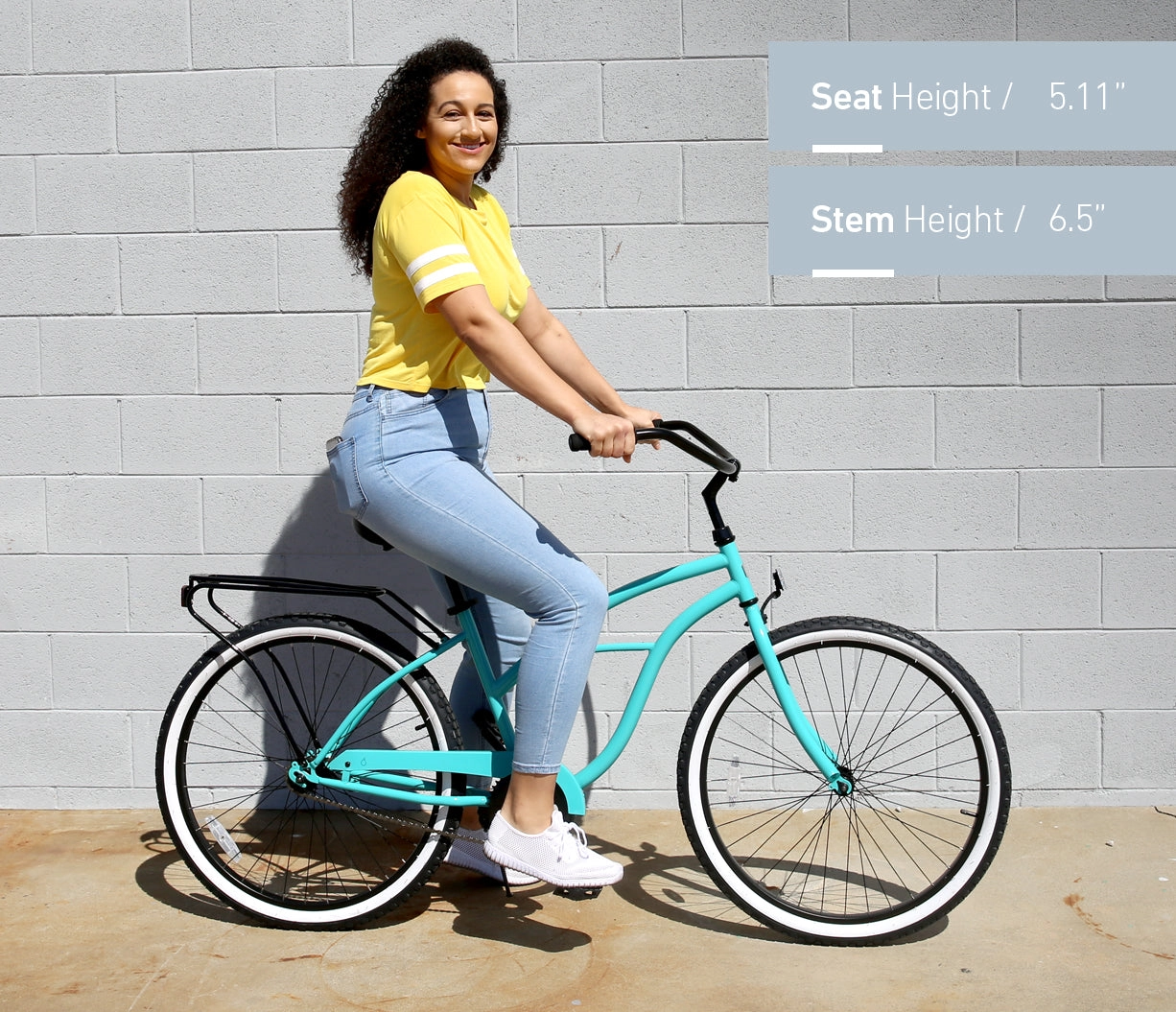 sixthreezero Around the Block Women's Casual Edition Single Speed Beach Cruiser Bicycle