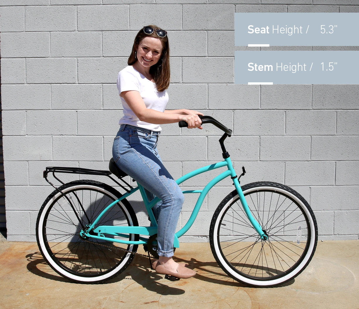sixthreezero Around the Block Women's Casual Edition Single Speed Beach Cruiser Bicycle