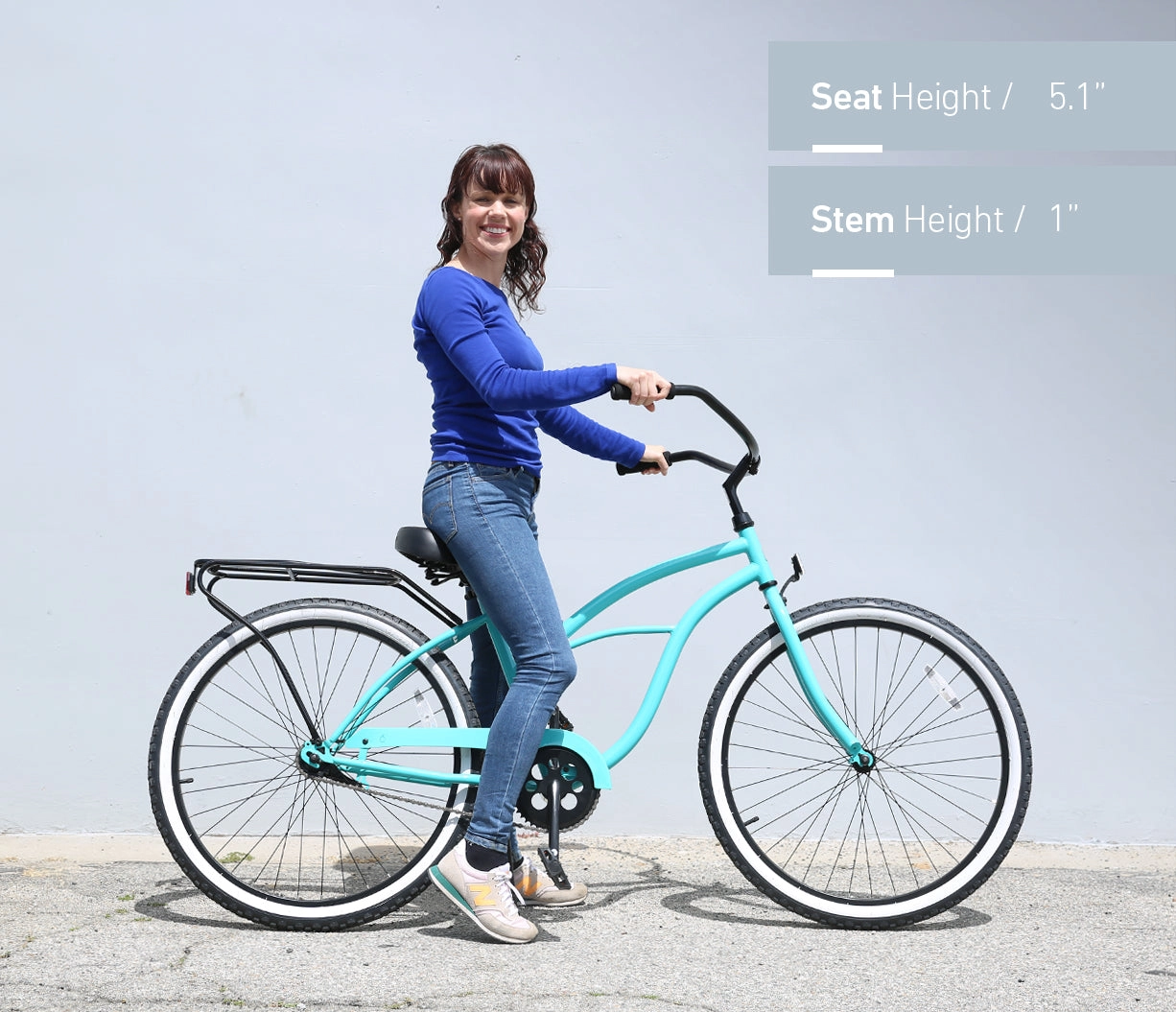 sixthreezero Around the Block Women's Casual Edition Single Speed Beach Cruiser Bicycle