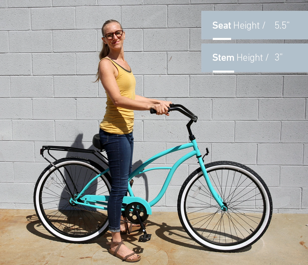 sixthreezero Around the Block Women's Casual Edition Single Speed Beach Cruiser Bicycle