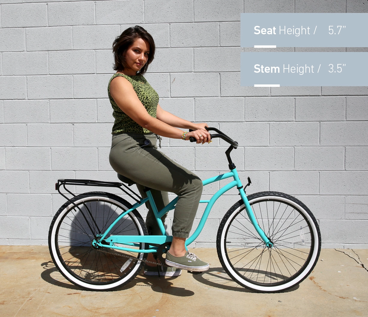 sixthreezero Around the Block Women's Casual Edition Single Speed Beach Cruiser Bicycle