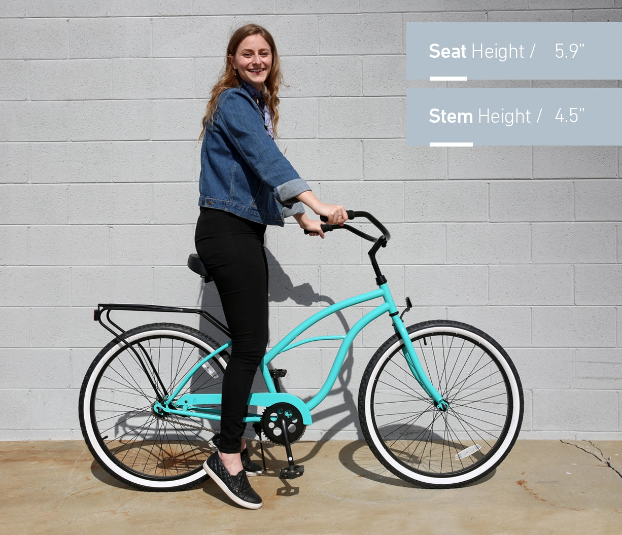sixthreezero Around the Block Women's Casual Edition Single Speed Beach Cruiser Bicycle