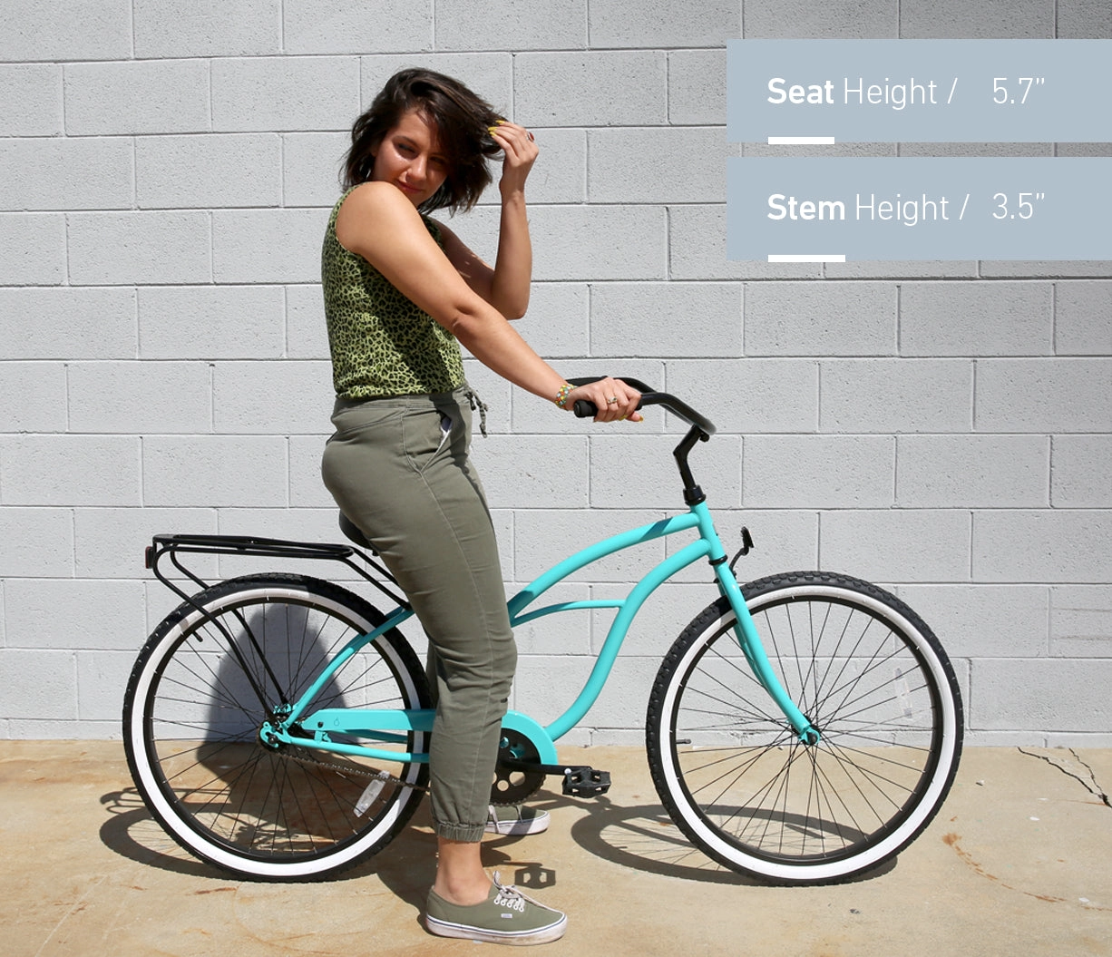 sixthreezero Around the Block Women's Casual Edition Single Speed Beach Cruiser Bicycle