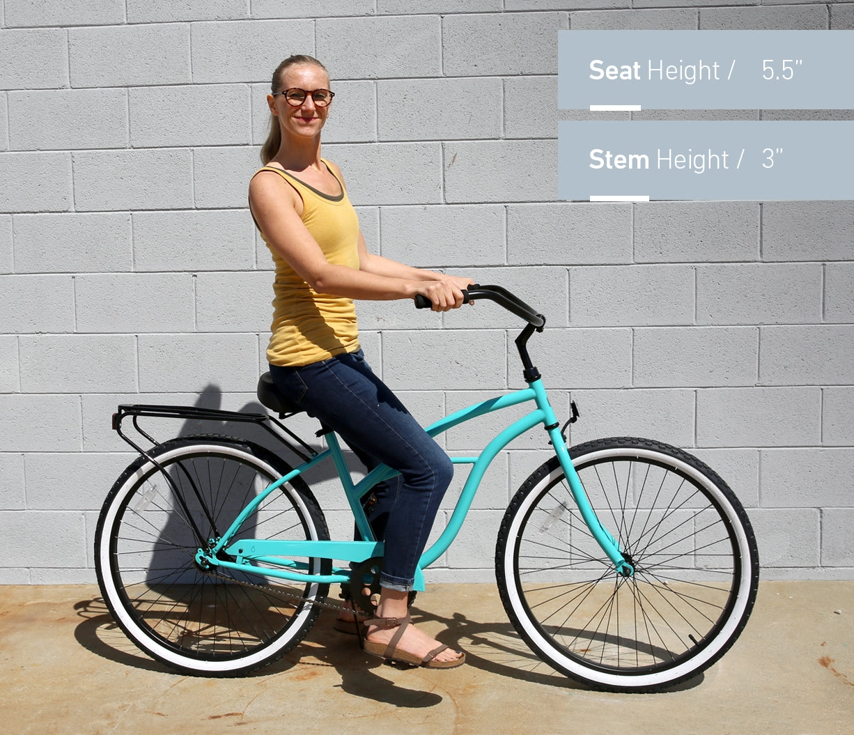 sixthreezero Around the Block Women's Casual Edition Single Speed Beach Cruiser Bicycle