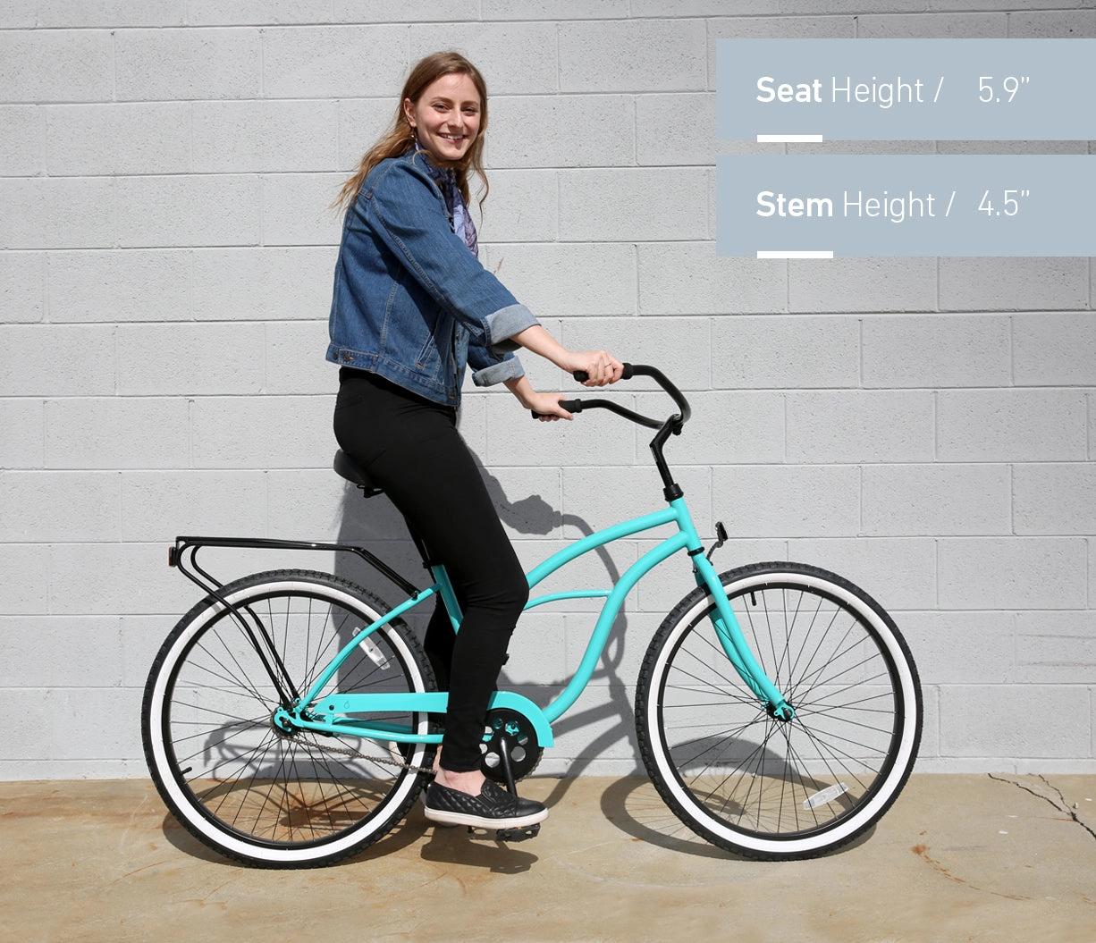 sixthreezero Around the Block Women's Casual Edition Single Speed Beach Cruiser Bicycle