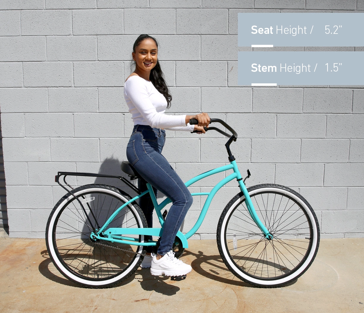 sixthreezero Around the Block Women's Casual Edition Single Speed Beach Cruiser Bicycle