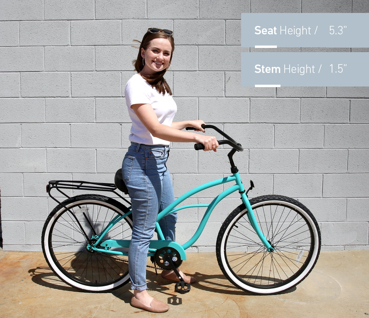 sixthreezero Around the Block Women's Casual Edition Single Speed Beach Cruiser Bicycle